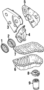 28105253A - Engine: Engine Crankshaft Pulley for Volkswagen: Golf, Passat Image