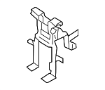 84631J0200 - Body: Lower Bracket for Hyundai: Accent Image