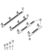 68156422AC - Exterior Ornamentation: Tubular Side Step Kit, Right for Mopar Image