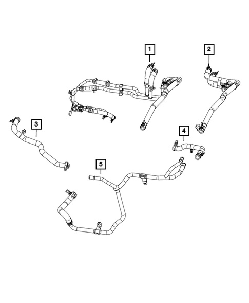 Air Conditioner and Heater Plumbing for 2014 Dodge Journey #2