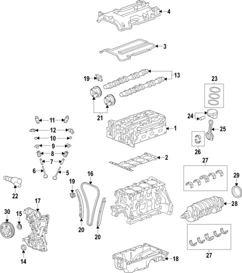 Oil Cooler for 2019 Chevrolet Malibu #0