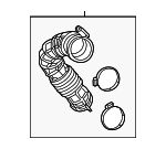 4891824AB - Engine: Air Hose for Chrysler: 200 | Dodge: Avenger Image