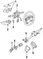 F32Z13K359C - Steering: Turn/Wiper Switch for Ford Image