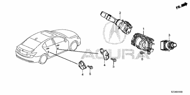 Combination Switch for 2018 Acura TLX #0
