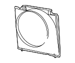 YC3Z8146FA - Cooling System: Shroud for Ford: Excursion, F-250 Super Duty, F-350 Super Duty Image