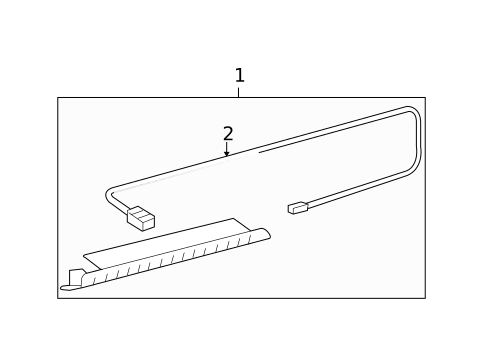High Mounted Stop Lamp for 2010 Toyota Yaris #2