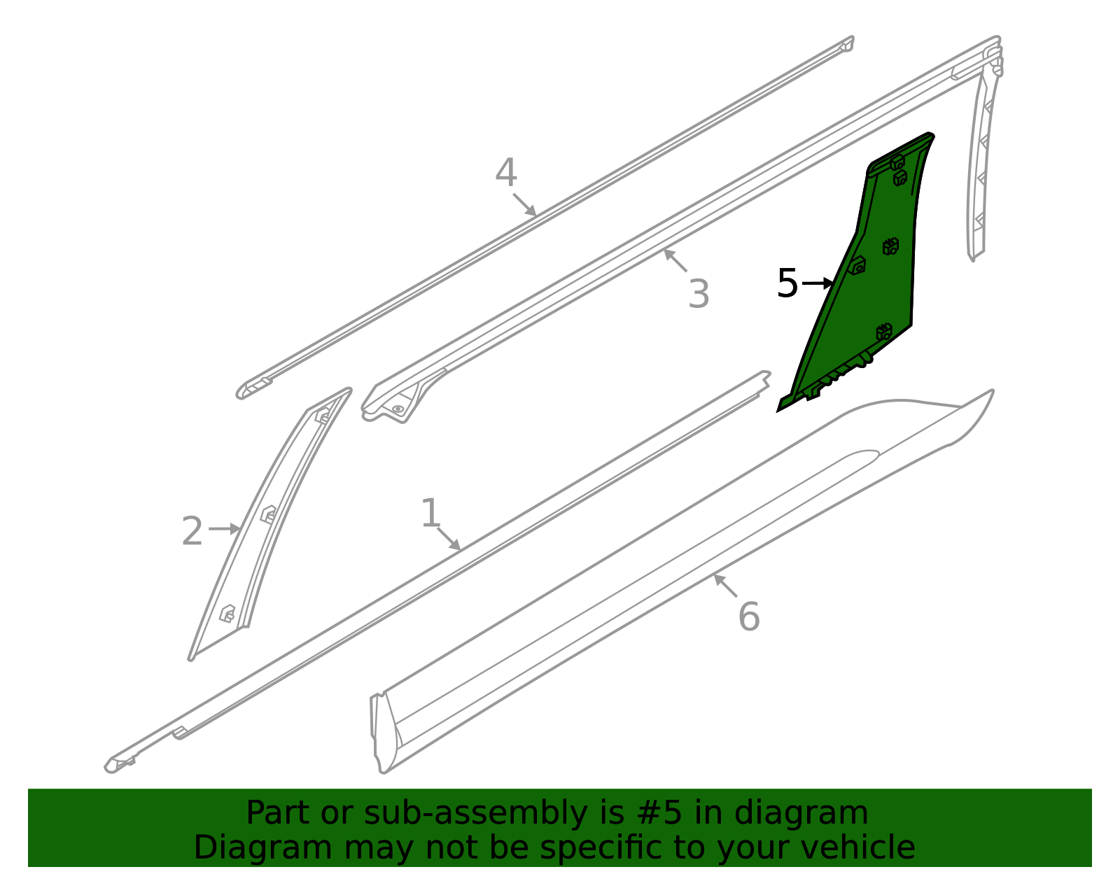 2022-2025 Kia Carnival Corner Molding 83280-R0000 | QuirkParts