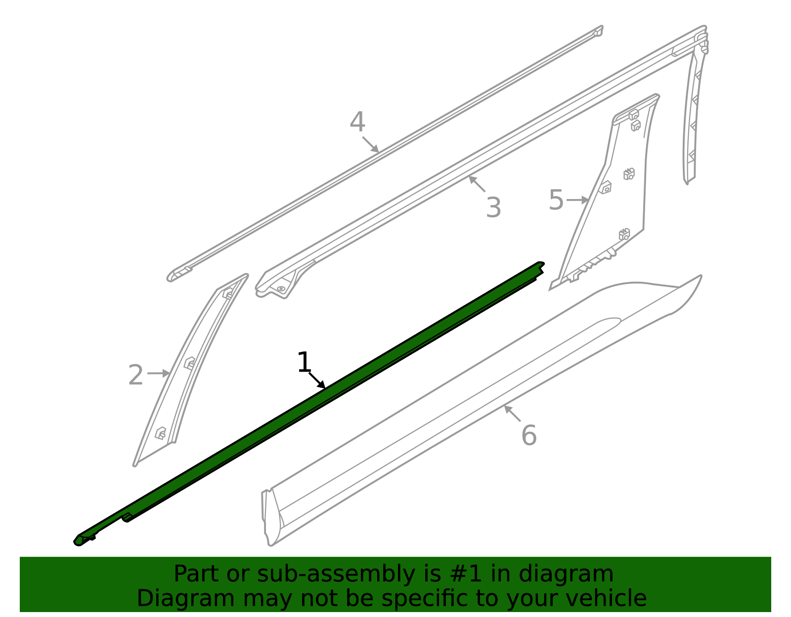 83220-R0000 - Belt Molding 2022-2025 Kia Carnival | Kia.Parts Store