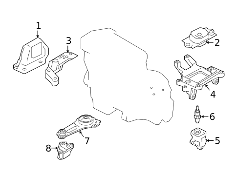 Engine & Trans Mounting for 2025 Nissan Kicks Play #0