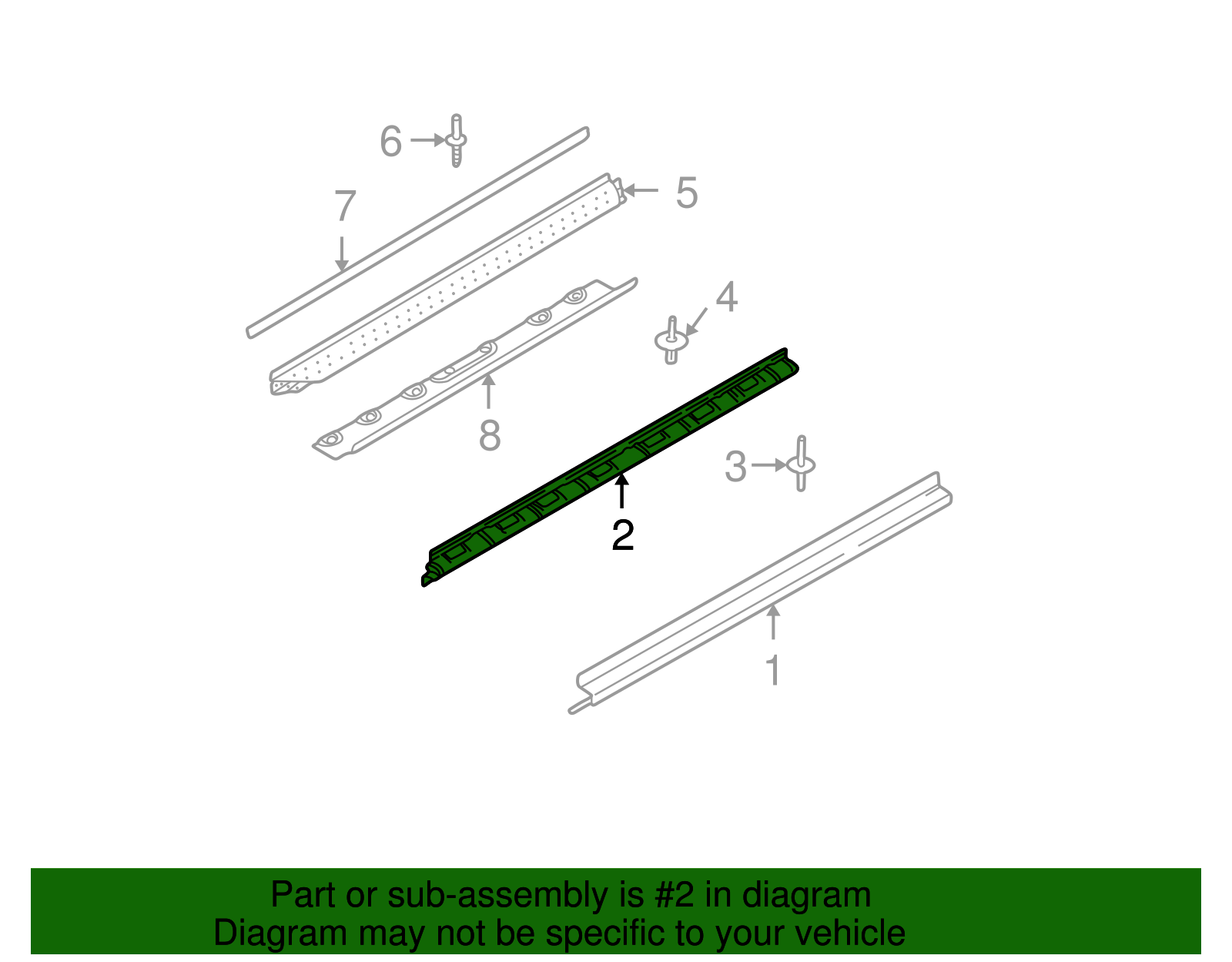 Rocker Molding Mount - BMW (51718408710)