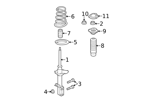 Shocks & Struts for 2008 Subaru Forester #0