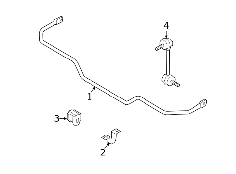 Stabilizer Bar & Components for 2009 Nissan Quest #1