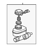 46100S0X013 - Body: Master Cylinder for Honda: Odyssey Image