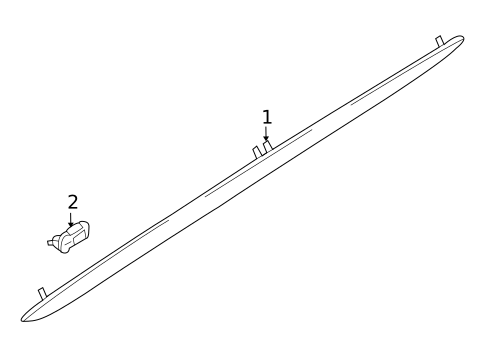 Exterior Trim - Pillars for 2009 Audi A4 Quattro #1
