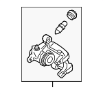 26634AL012 - : Disc Brake Caliper for Subaru: Legacy, Outback, WRX Image