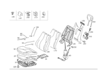 2209102450 - Driver Seat: Padding for Mercedes-Benz: S430, S55 AMG Image