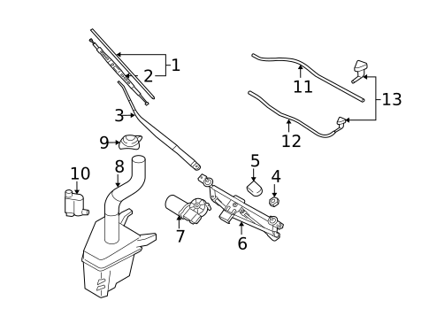 Wipers for 2007 Hyundai Tucson #0