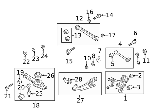 Rear Suspension for 2014 Kia Cadenza #2