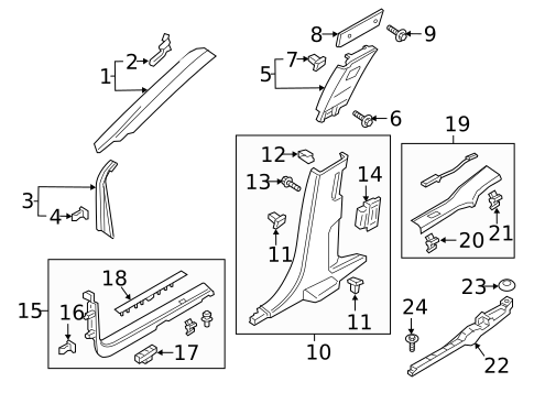 Interior Trim - Pillars for 2017 Lincoln Continental #0