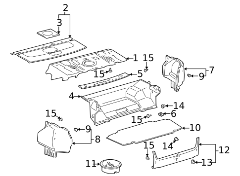 Interior Trim - Rear Body for 1998 Lexus GS300 #0