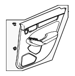 83701T20A11ZA - Body: Door Trim Panel for Honda Image
