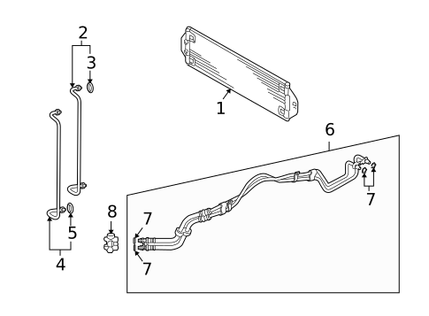Trans Oil Cooler for 2004 Porsche Cayenne #0