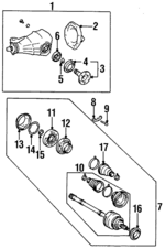 4238059036 - Universals &amp; Rear Axle: Outer Cv Joint for Lexus: LS400 Image