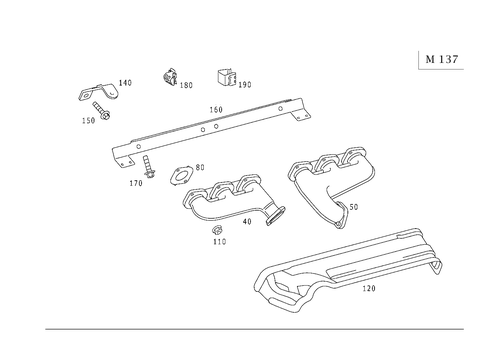 Exhaust Manifold for 2001 Mercedes-Benz S430 #0