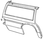 D9AZ7429039BW - Body: Side Molding for Mercury: Colony Park, Grand Marquis, Marquis Image