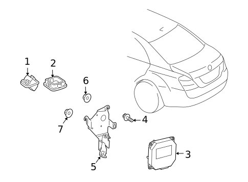 Electrical Components for 2008 Mercedes-Benz ML320 #11