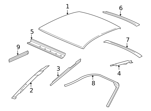 Roof & Components for 2004 Chevrolet Cavalier #0