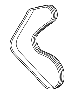 LR184650 - Cooling System: Drive Belt for Land Rover: Defender 110, Defender 130, Defender 90, Discovery, LR4, Range Rover, Range Rover Sport Image