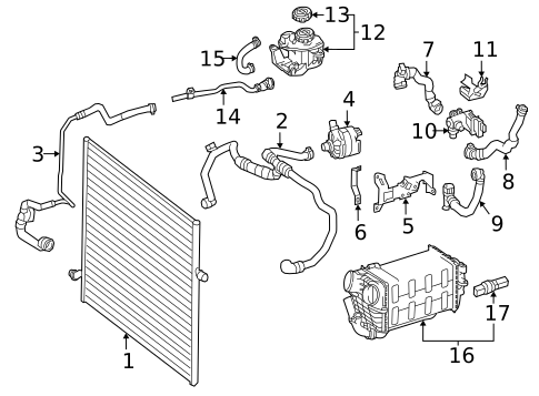Intercooler for 2024 Mercedes-Benz Sprinter 2500 #0
