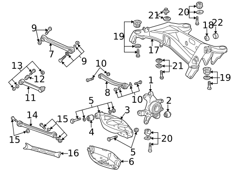 Rear Suspension for 1998 Mercedes-Benz C43 AMG #3