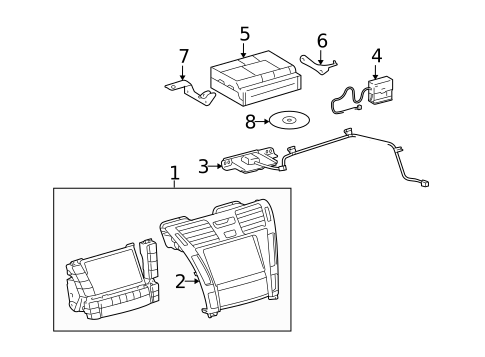 Navigation System Components for 2007 Lexus LS460 #0