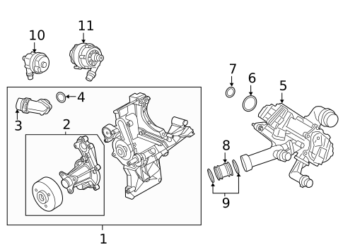 Water Pump for 2021 BMW X5 #0