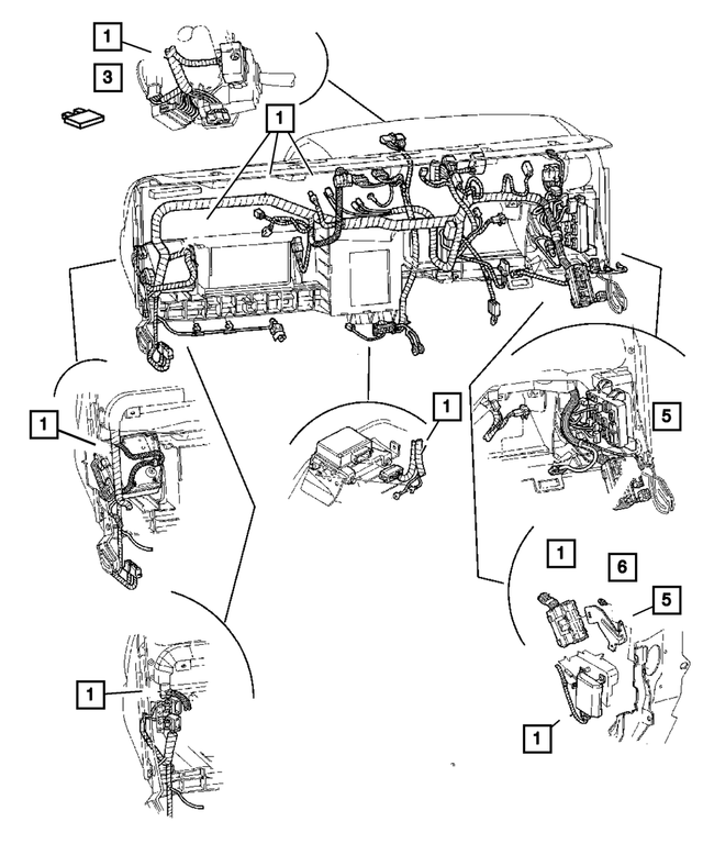 56049054AD - Electrical: Instrument Panel Wiring for Mopar Image