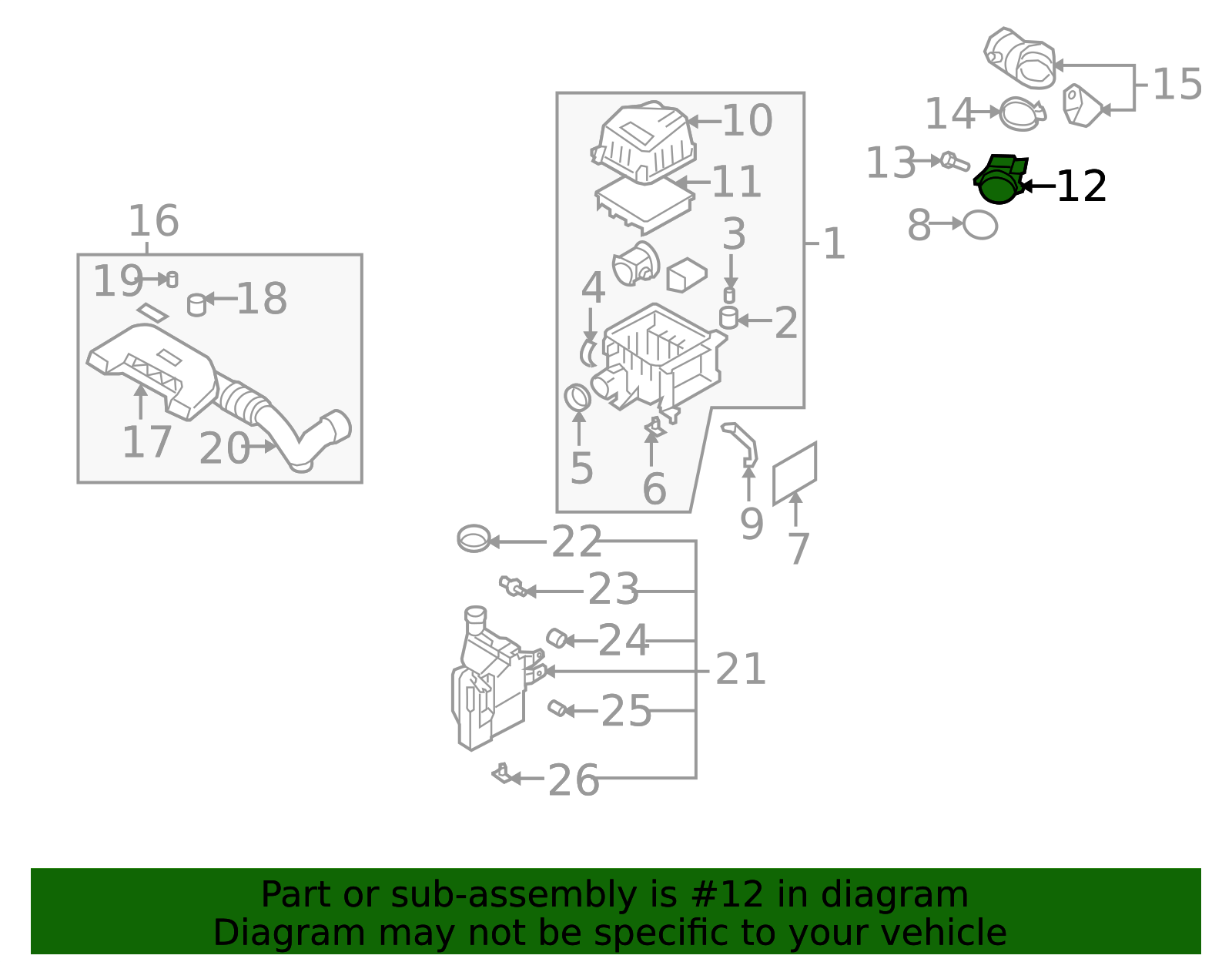 2006-2010 Hyundai Mass Air Flow Sensor 28164-23720 | MotorMotor