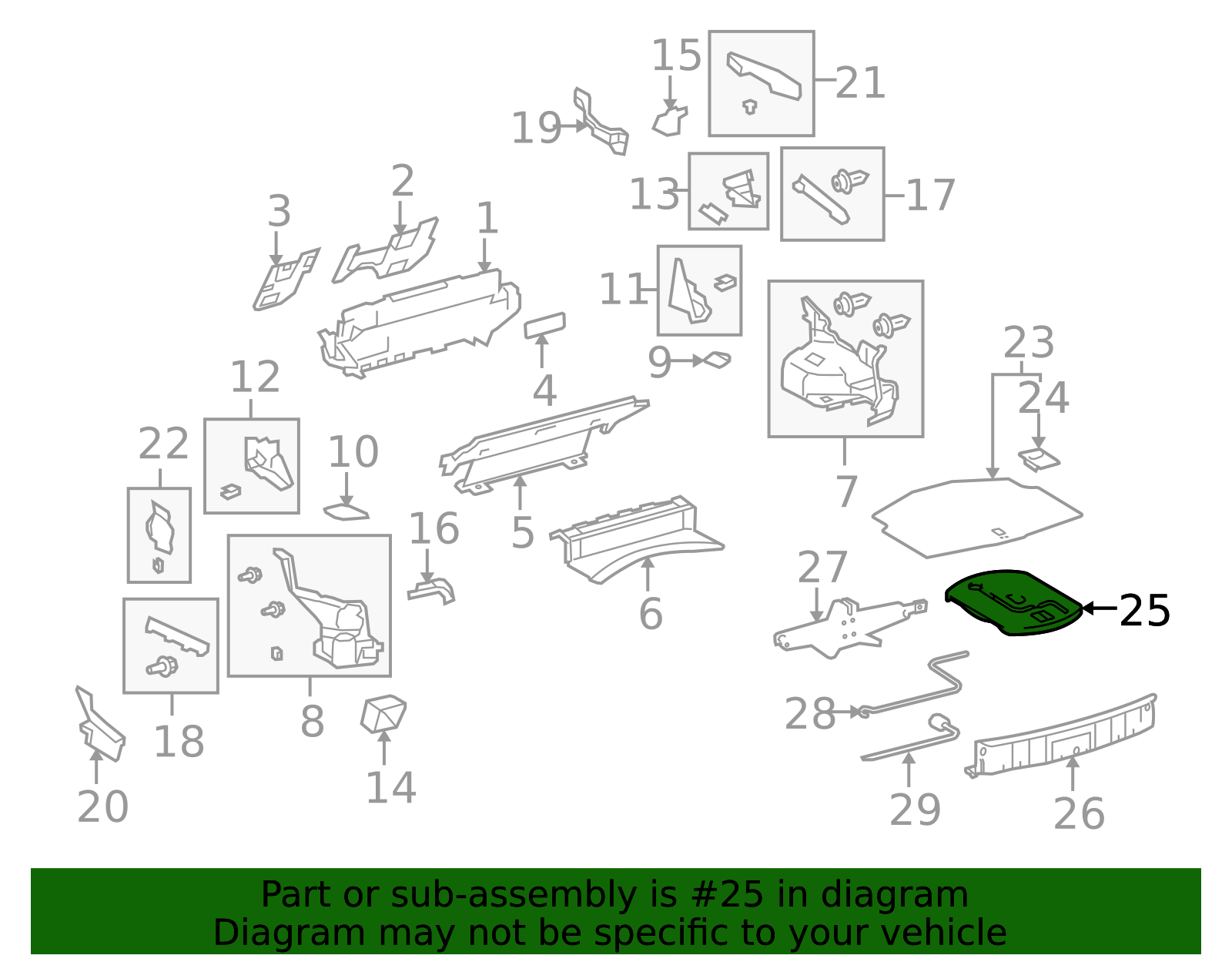 2010-2015 Lexus Trunk Floor Storage Box 64777-53051 | OEM Parts Online