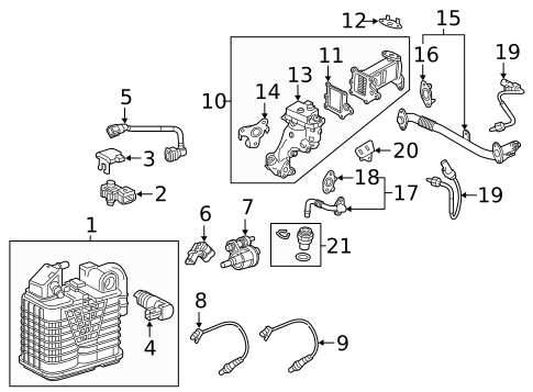Emission Components for 2019 Chevrolet Malibu #0