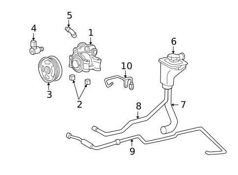 thumbnail image 2 of Power Steering Pressure Line Hose For Ford Thunderbird 1958-1960 – Sunsong 27473GS 2 of 4