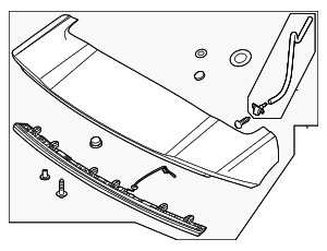 87210AT000 - : Rear Spoiler for Kia: Niro, Niro EV Image