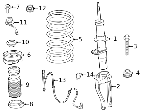 Struts & Components for 2024 BMW M8 #0