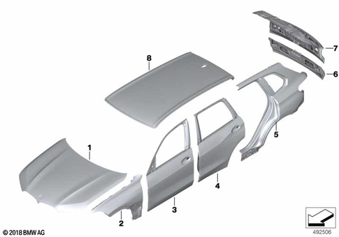 Outer Panels for 2021 BMW X7 M50iX #0