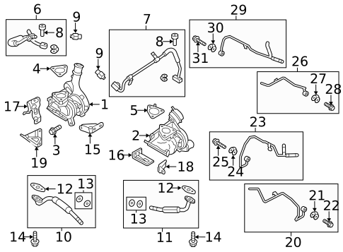 Turbo Charger for 2016 Lincoln MKS #0