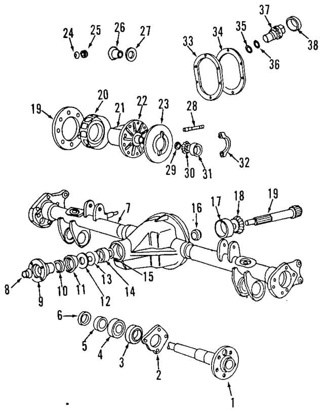 183840 - : Rear Pinion Bearing for Volvo Image