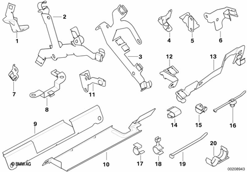 Cable Harness Fixings for 2006 BMW 760i #0