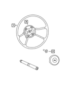 6KK06ZJ8AA - Steering: Steering Wheel Back Cover for Mopar Image
