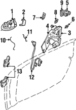 KM11YVF - Body: Handle, Outside for Chrysler: Prowler Image
