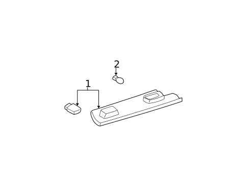 License Lamps for 2004 Buick LeSabre #0